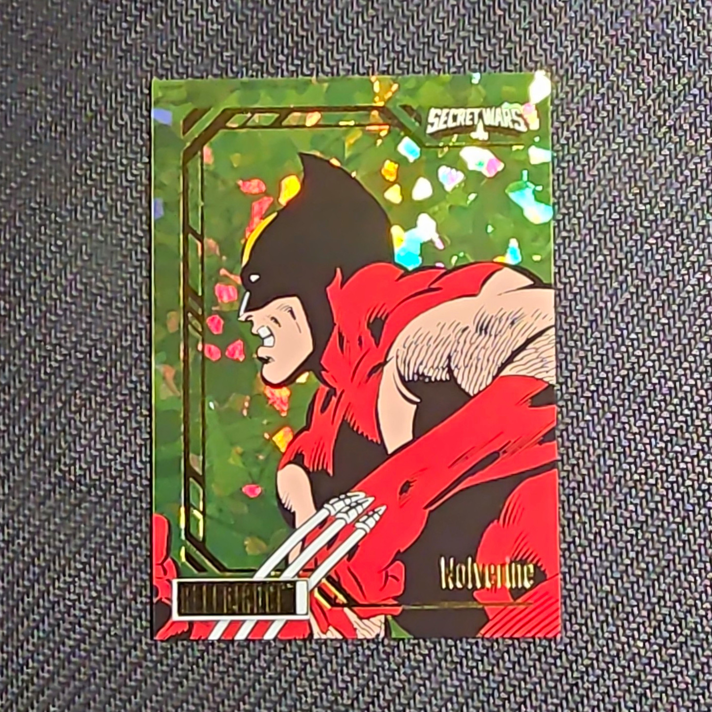 Upper Deck 2023 Marvel Secret Wars 1984 Wolverine Yellow Crackle 030/149 Upper Deck 2023 Marvel Secret Wars 1984 Wolverine Yellow Crackle 030/149