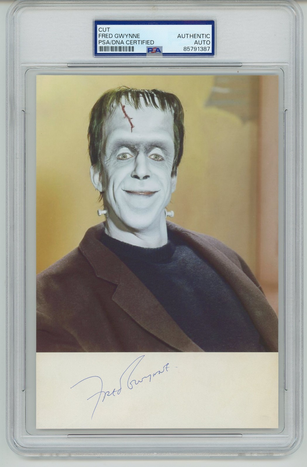 Fred Gwynne ~ Signed Autographed The Munsters Signature ~ PSA DNA Encased Fred Gwynne ~ Signed Autographed The Munsters Signature ~ PSA DNA Encased
