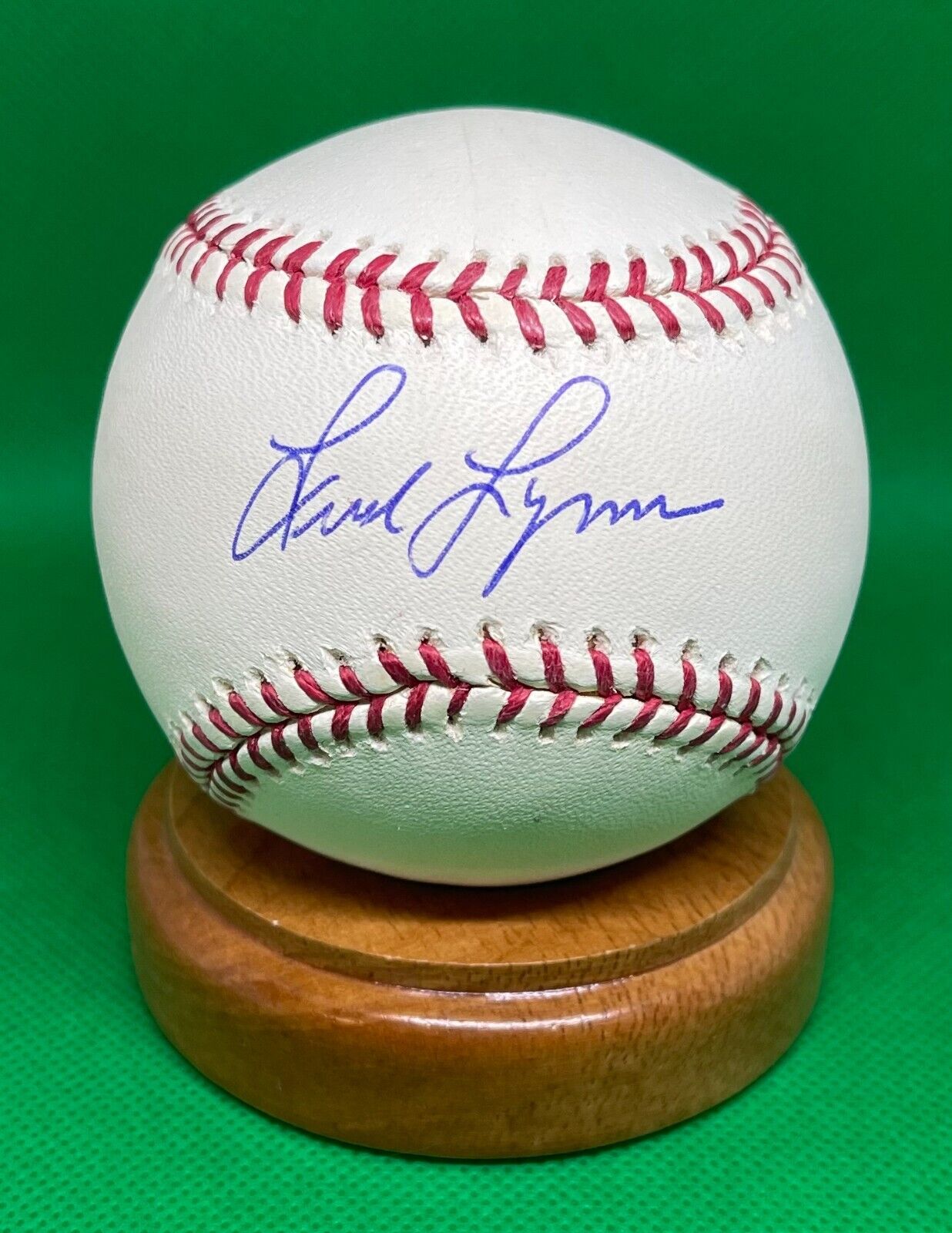 FRED LYNN AUTOGRAPH AUTO BASEBALL TRISTAR & MLB AUTHENTIC RED SOX ANGELS ORIOLES