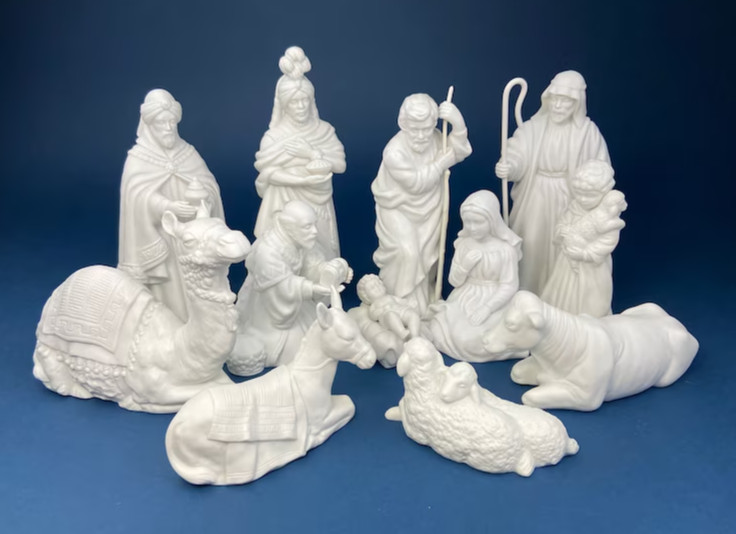 VTG AVON NATIVITY 12pc HOLY FAMILY KINGS ANIMALS SHEPHERDS BOXES FOAM EUC VTG AVON NATIVITY 12pc HOLY FAMILY KINGS ANIMALS SHEPHERDS BOXES FOAM EUC