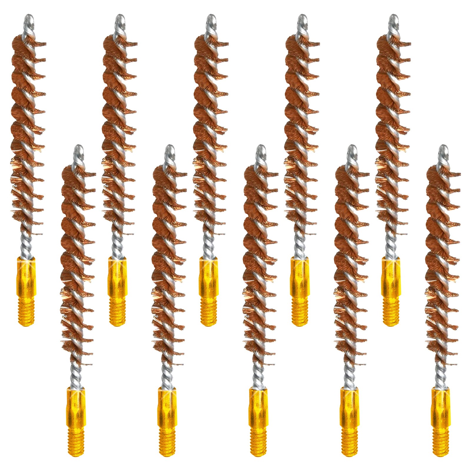 McJ Tools Bronze Bore Brush 10pack 22 Cal Copper Functional Kitchen Tool Prep