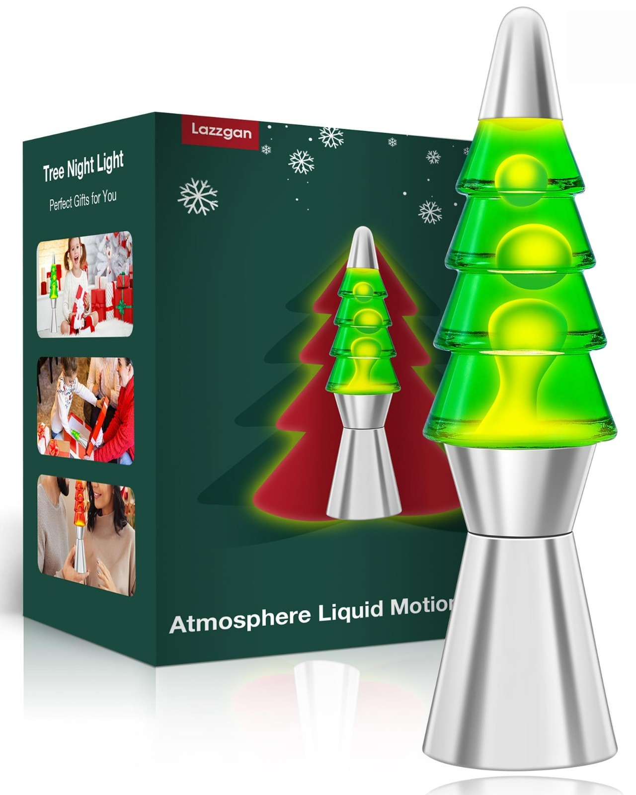 Christmas Tree Liquid Motion Lamp - 14.5