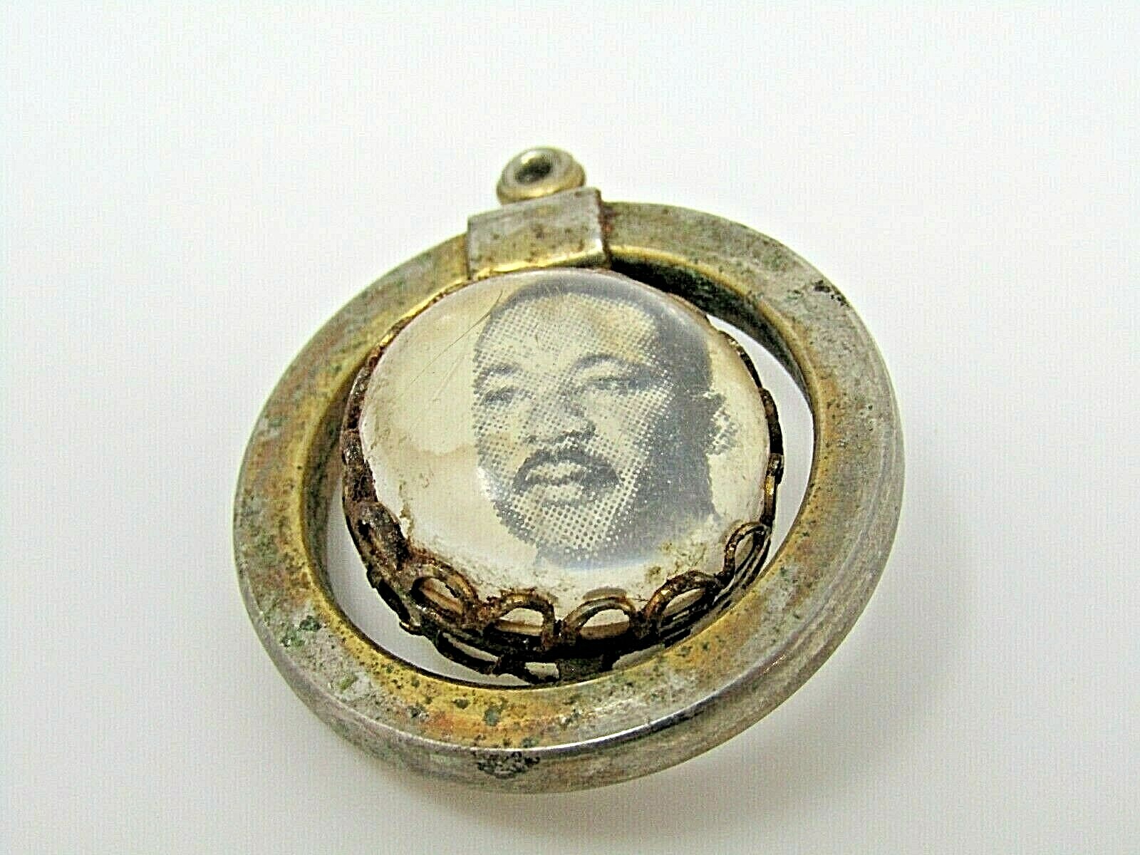 Vintage 1960s Martin Luther King Jr MLK Spinner Pendant SCLC Civil Rights Charm Vintage 1960s Martin Luther King Jr MLK Spinner Pendant SCLC Civil Rights Charm