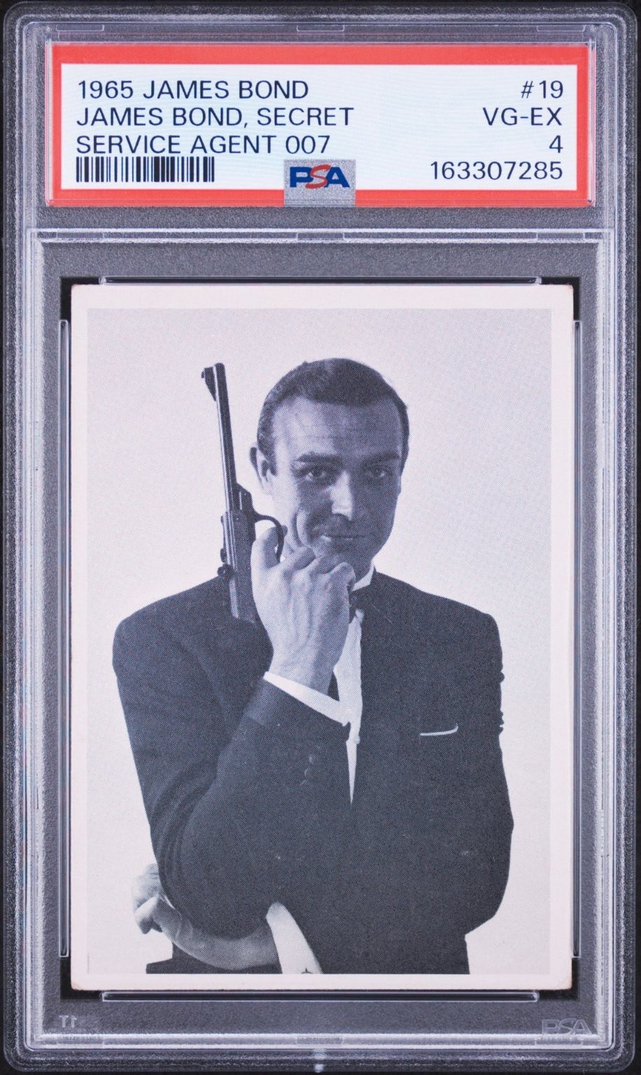James Bond Sean Connery #19 1965 Topps Secret Agent 007 PSA 4 Vg-ex