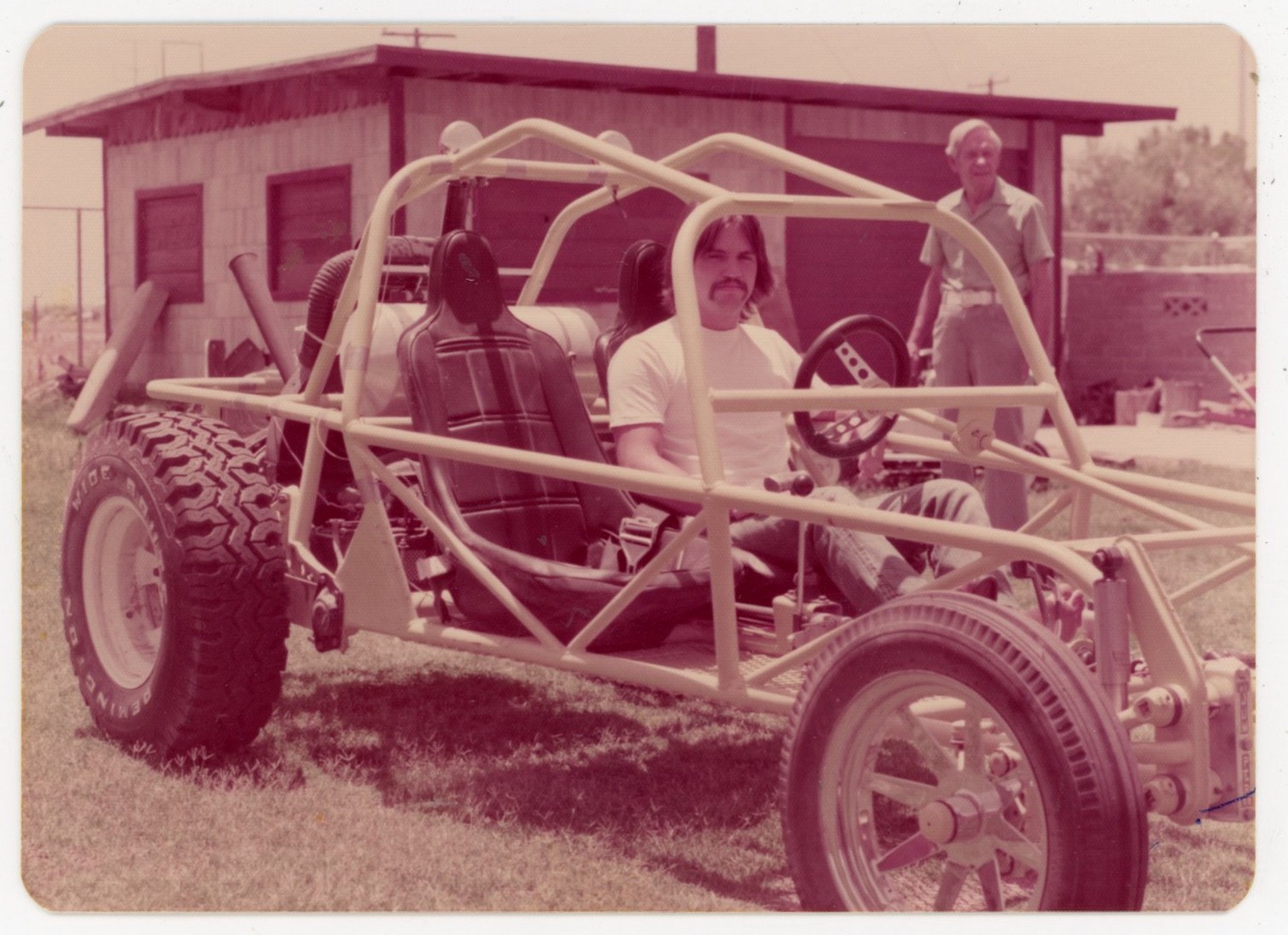 1970s Dune Buggy with Sand Rail Custom Build color Snapshot Photo