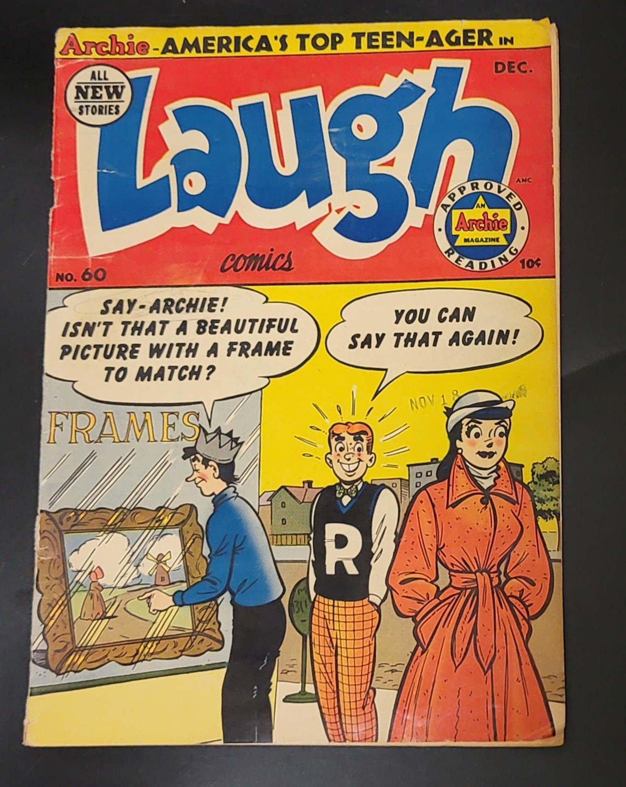 Laugh Comics (1946) #60 Bill Woggon Katy Keene Pin-Up Missing Book PR Cover VG-