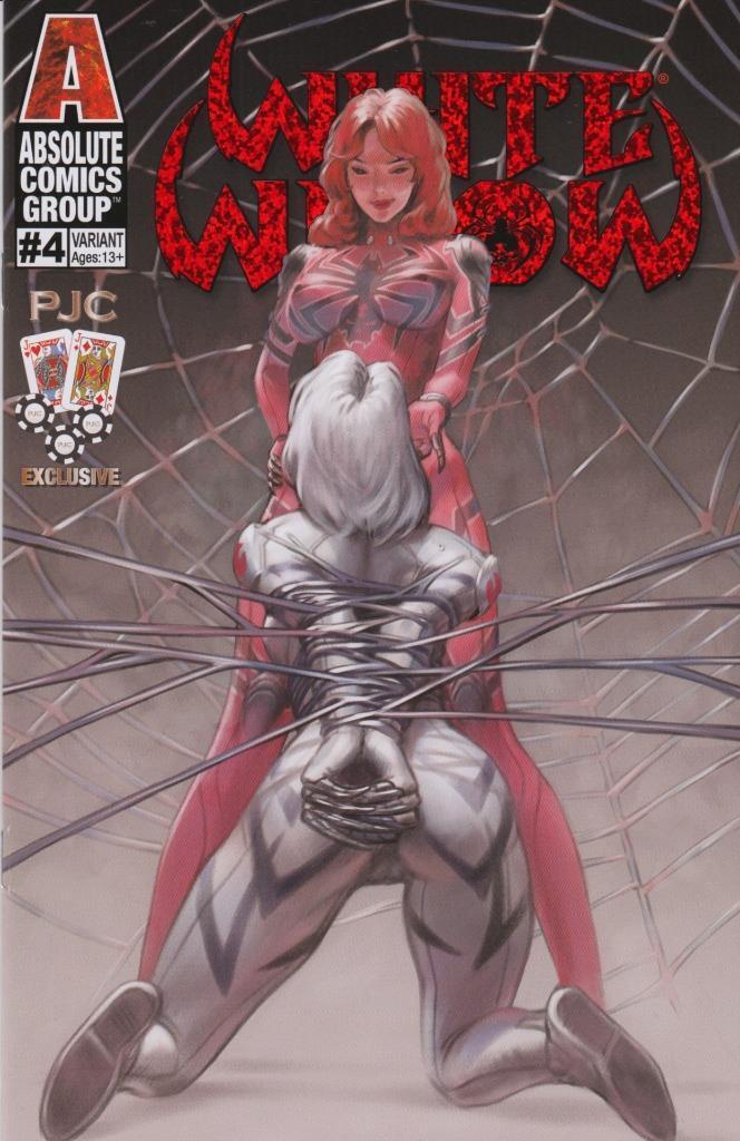 White Widow #4 Pocket Jacks Comics Cover w/Logo