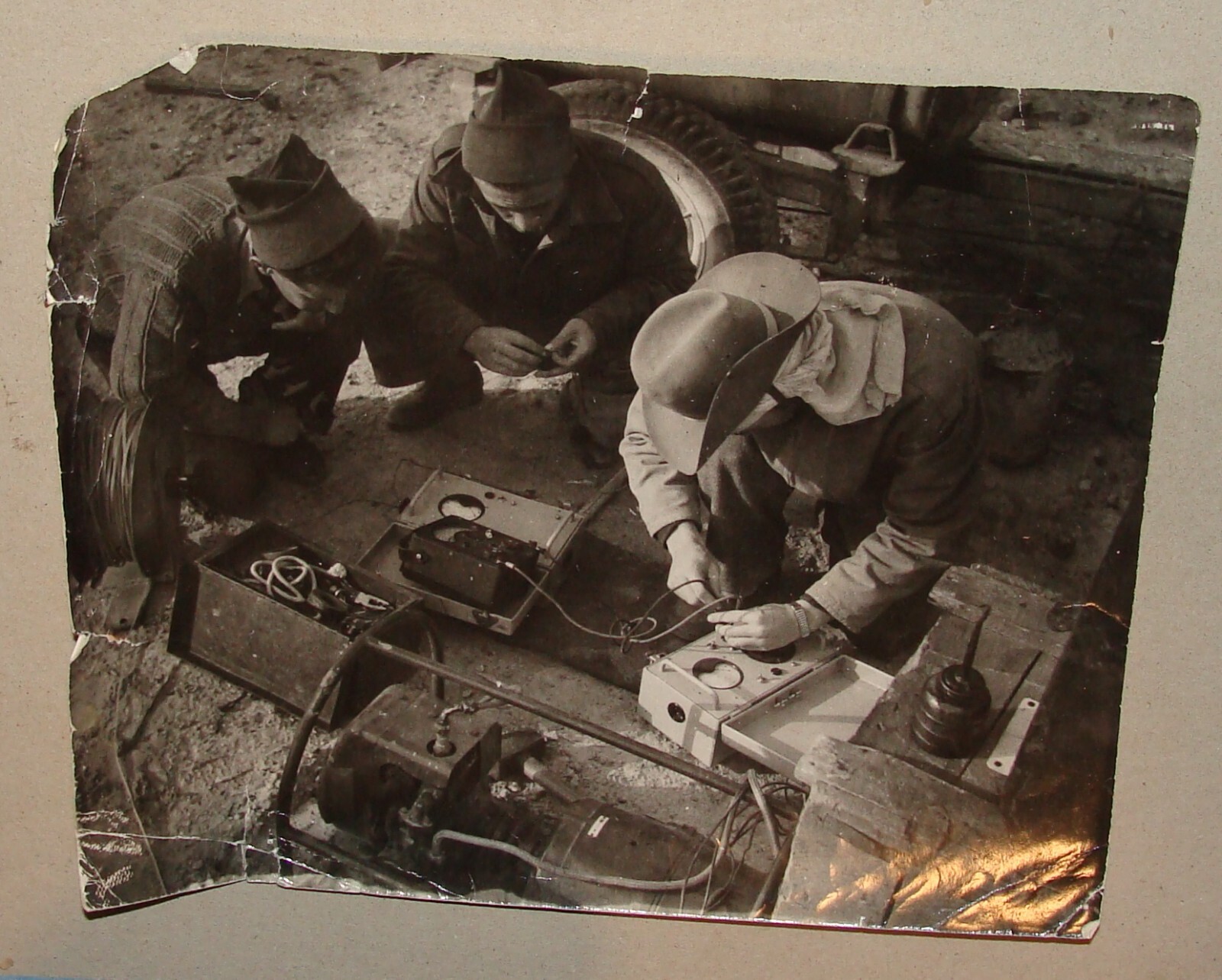Israel Army Jewish 1952 Israeli Military Negev Photo Geophysical Test KM 123 Israel Army Jewish 1952 Israeli Military Negev Photo Geophysical Test KM 123