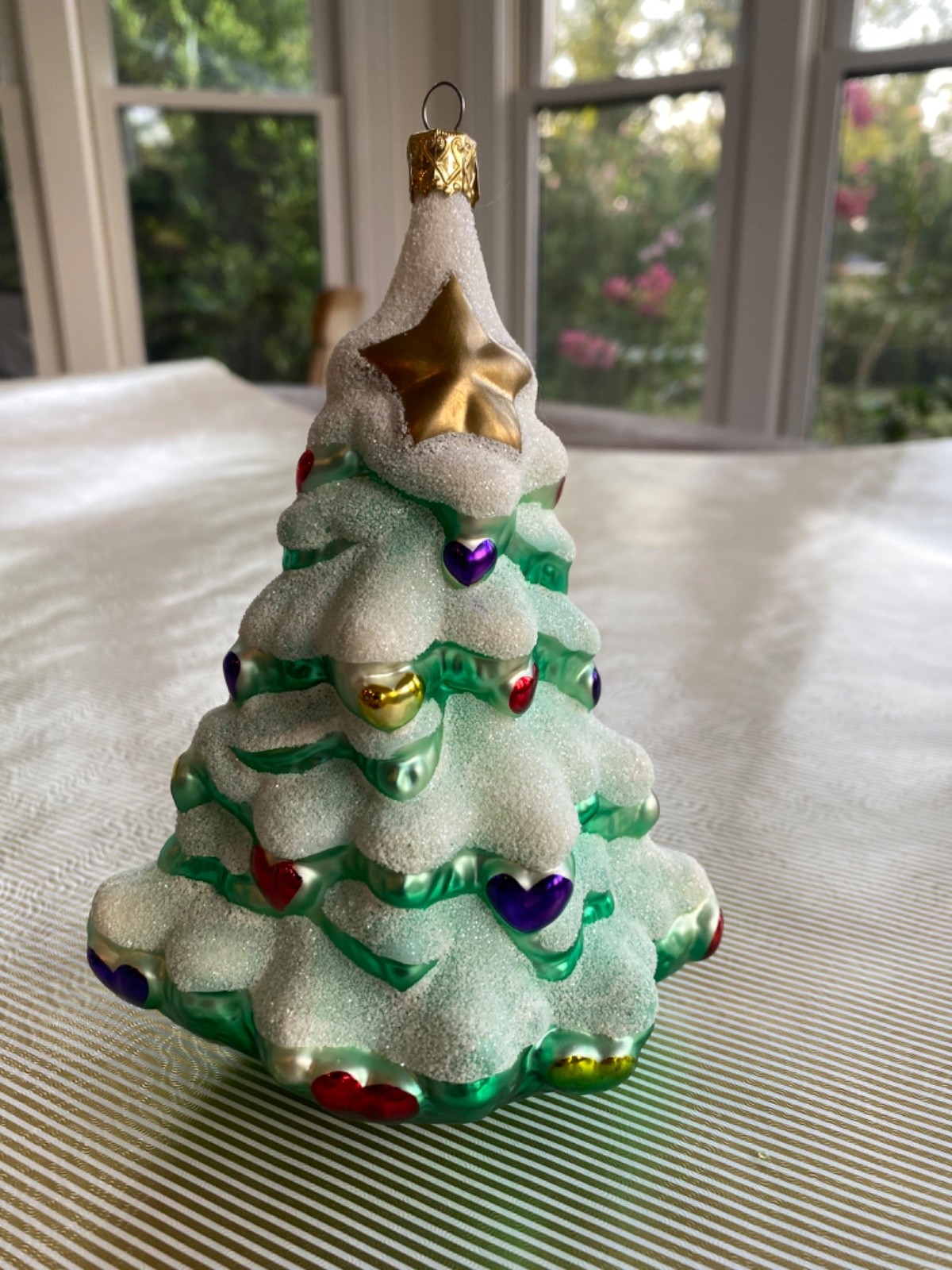 Huge 7” INGE GLAS BIRGIT Christmas Tree Ornament #131 Made In Germany