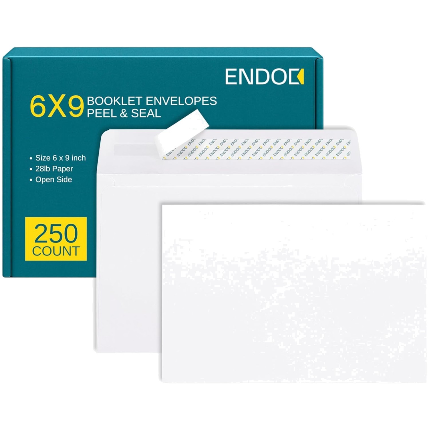 250 White Mailing Envelopes 6x9 - Self Seal | 28 lb Paper 250 White Mailing Envelopes 6x9 - Self Seal | 28 lb Paper