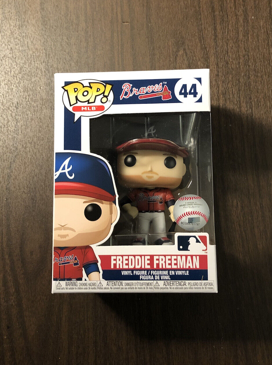 Funko Pop MLB Atlanta Braves Freddie Freeman Red Jersey #44 with Protector