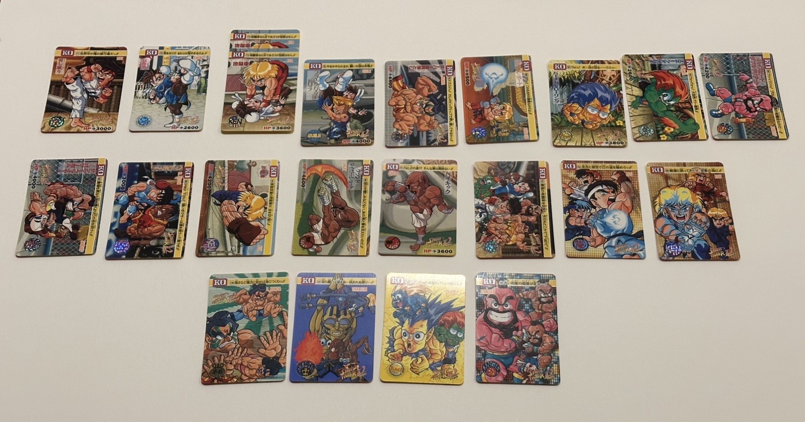 Bandai Capcom Street Fighter 2 Champion Carddass Authentic Japan Vintage 1993 Bandai Capcom Street Fighter 2 Champion Carddass Authentic Japan Vintage 1993