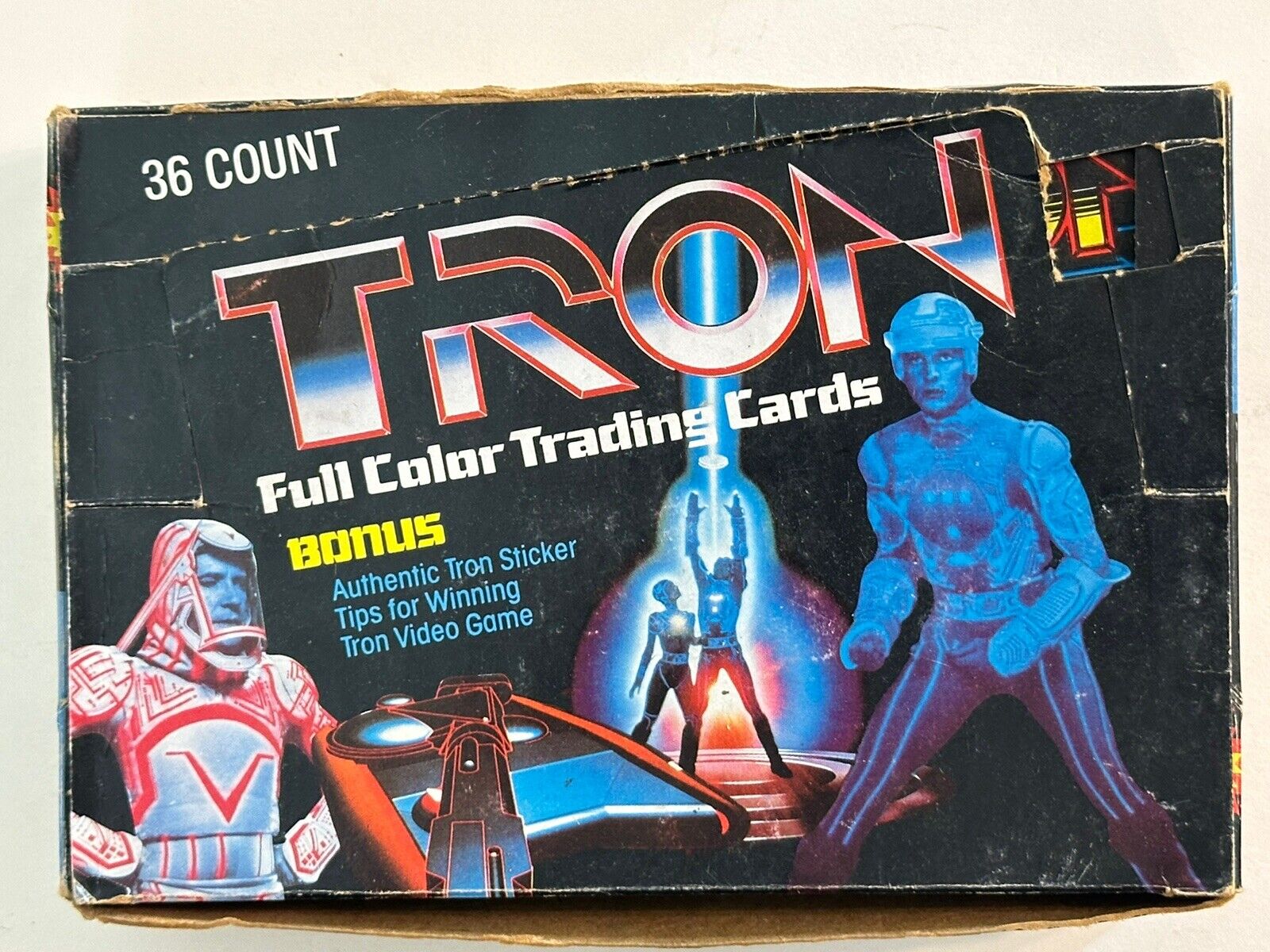 Tron Movie Trading Cards Full Wax Box 36 Unopened Packs 1981 Donruss Video Game