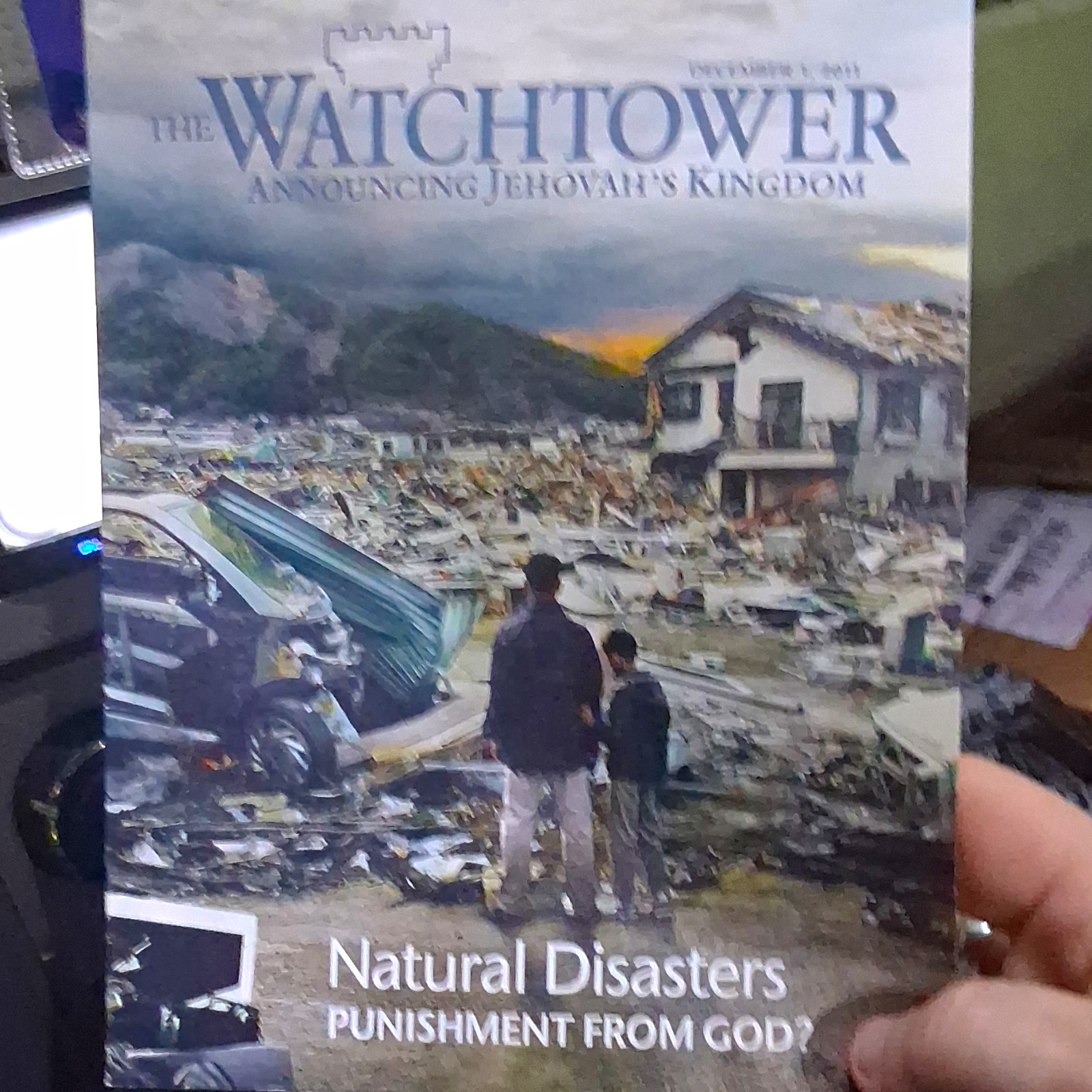 The Watchtower Dec 1 2011 Natural Disasters Punishment? Christianity The Watchtower Dec 1 2011 Natural Disasters Punishment? Christianity