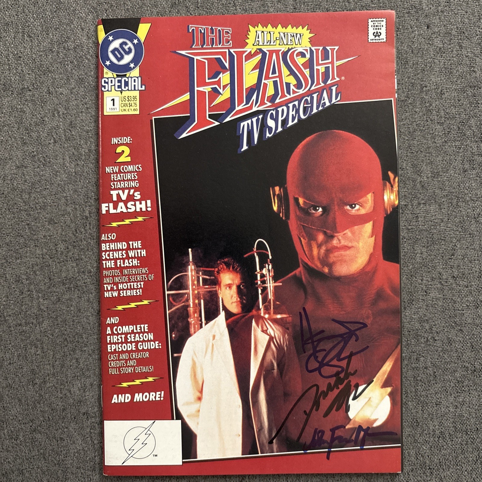 The All-New Flash TV Special#1 DC 1991 1st. Printing Signed 4X by:Howard Chaykin The All-New Flash TV Special#1 DC 1991 1st. Printing Signed 4X by:Howard Chaykin