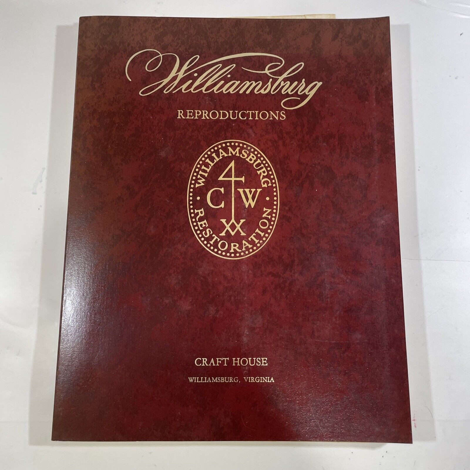 Vintage 1976-77 Williamsburg Reproductions Catalog Craft House with price list