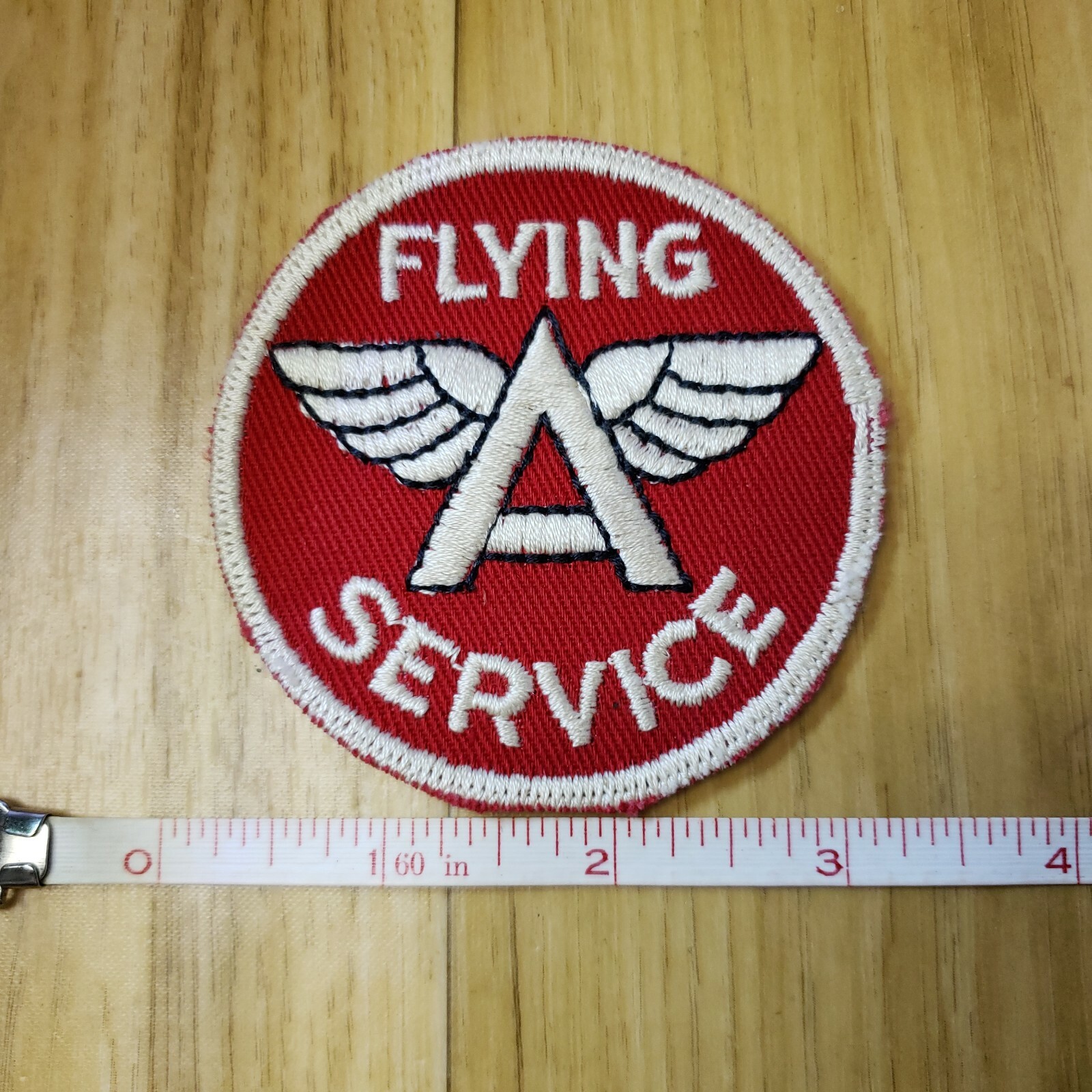 VTG FLYING A SERVICE PATCH 3 1/8 VTG FLYING A SERVICE PATCH 3 1/8