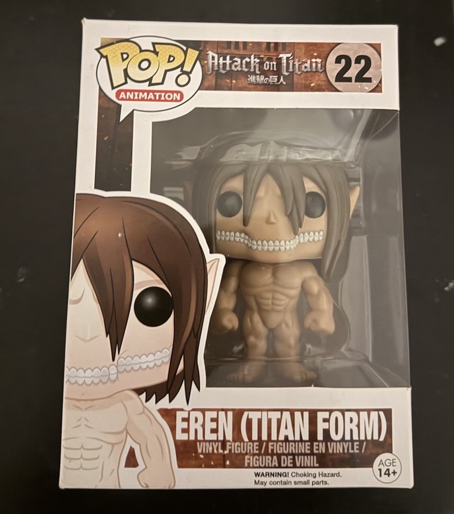 Funko Pop Attack on Titan Eren Titan Form #22 Hot Topic Exclusive AOT Funko Pop Attack on Titan Eren Titan Form #22 Hot Topic Exclusive AOT