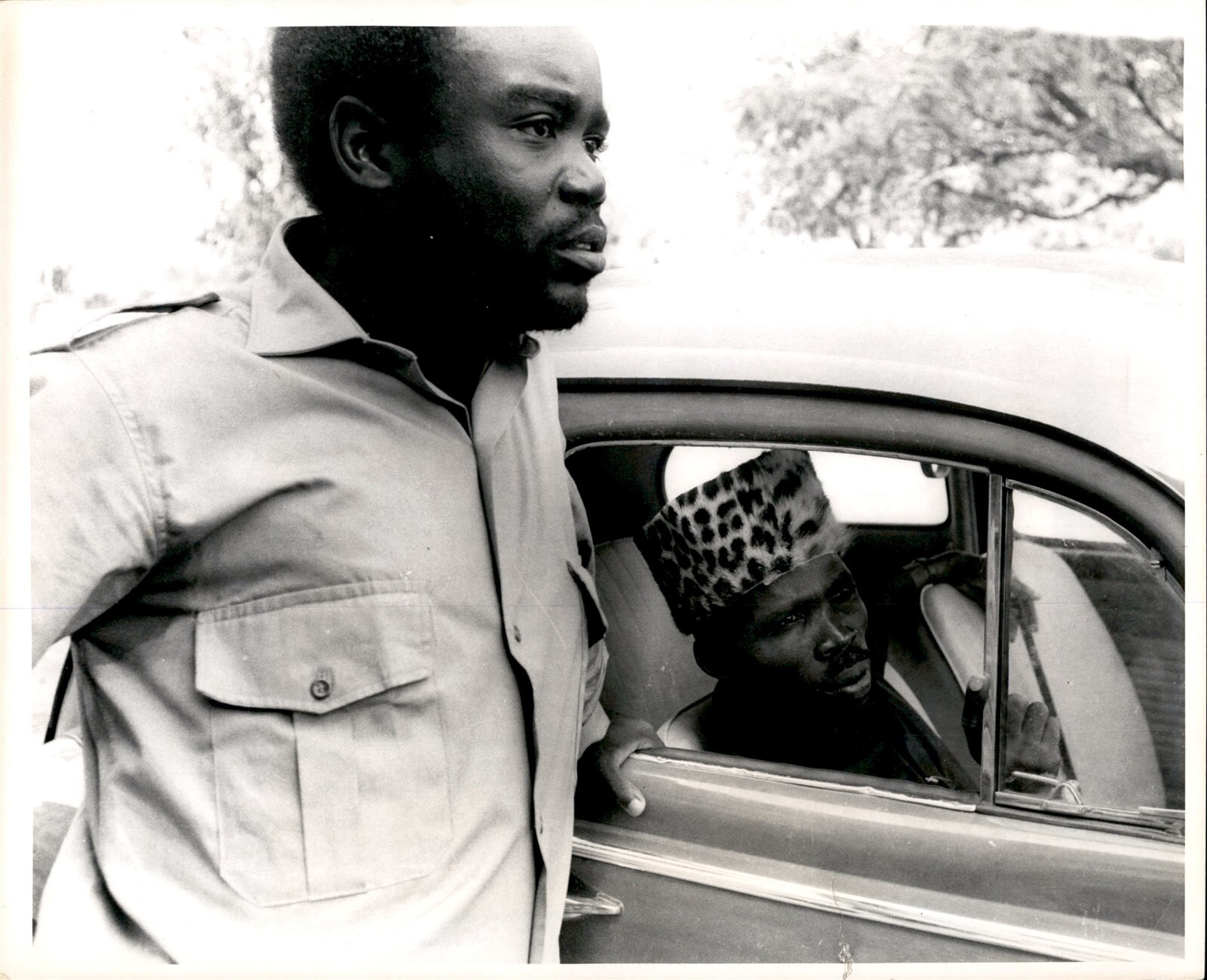 LG62 1964 Original Photo CONGO REBEL LEADER GASTON SOUMIALOT& VP LAURENT KABILA LG62 1964 Original Photo CONGO REBEL LEADER GASTON SOUMIALOT& VP LAURENT KABILA