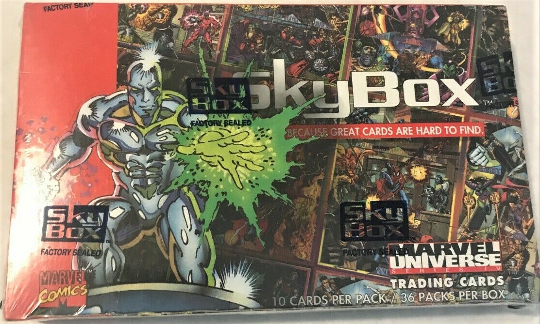 Near Mint New Case Opened 2 14 22 1993 Marvel Universe IV Box by SkyBox Near Mint New Case Opened 2 14 22 1993 Marvel Universe IV Box by SkyBox