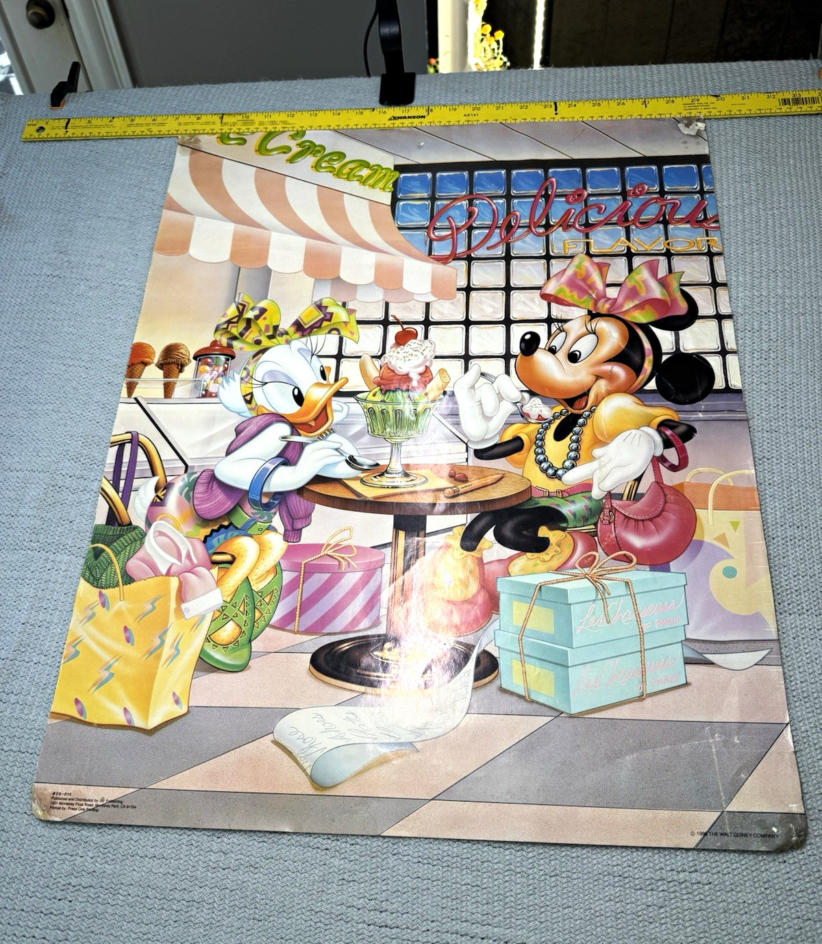 Vintage 1986 Disney Minnie Mouse Daisy Duck Ice Cream Poster OSP 22x28 Vintage 1986 Disney Minnie Mouse Daisy Duck Ice Cream Poster OSP 22x28