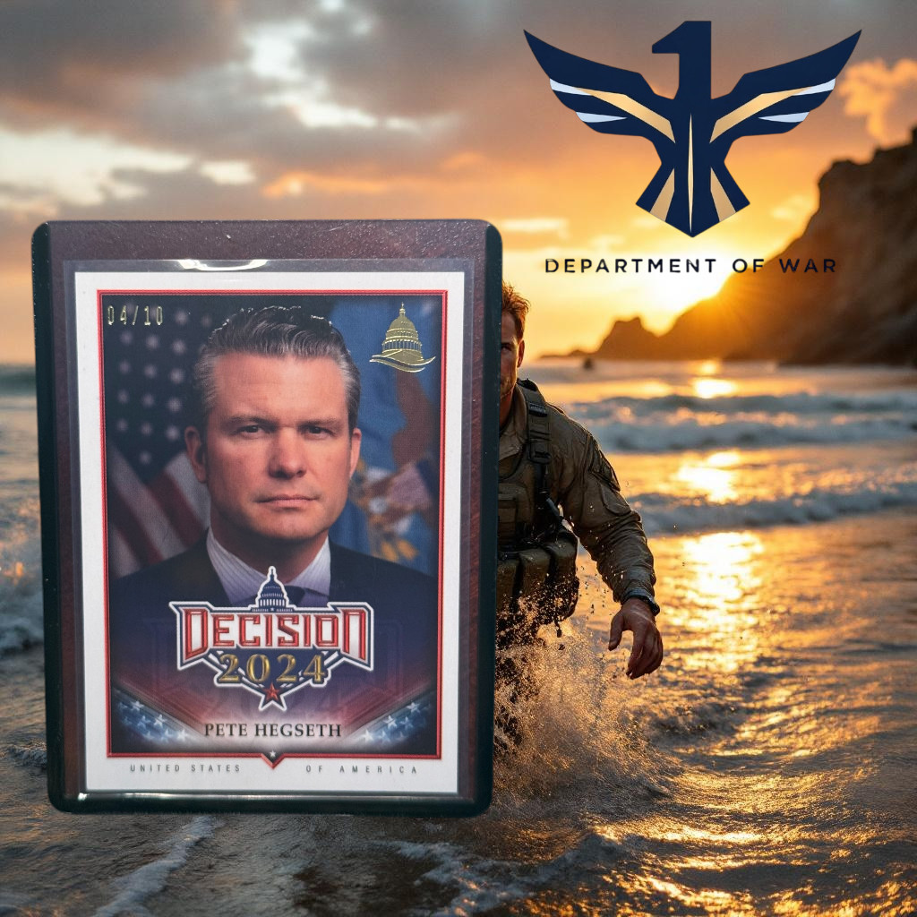 Decision 2024 Pete Hegseth 04/10 Capitol Gold Foil Trump Pentagon MAGA