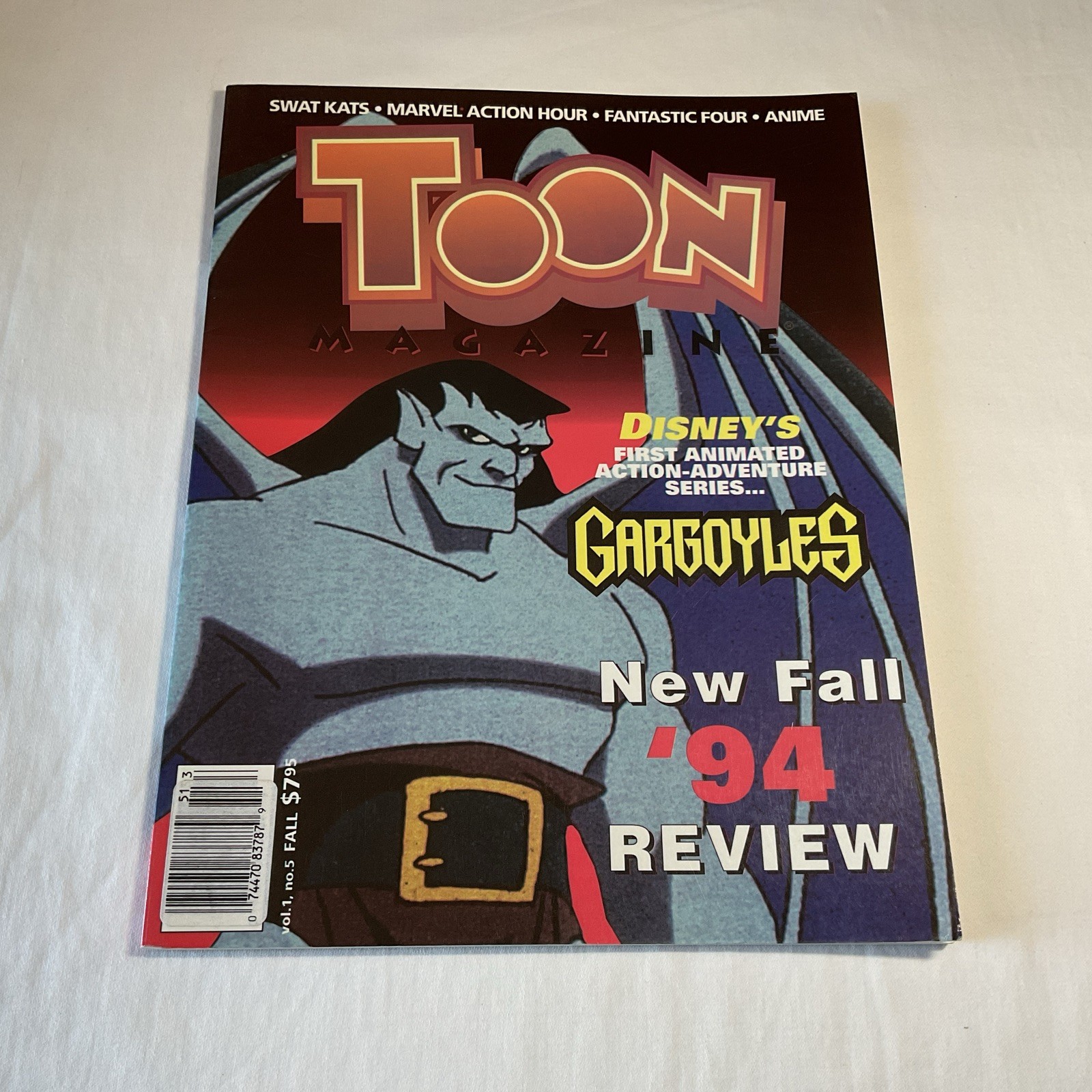TOON Magazine Fall 1994 Vol 1 No 5 Disneys Gargoyles Fantastic Four Gatchaman VG TOON Magazine Fall 1994 Vol 1 No 5 Disneys Gargoyles Fantastic Four Gatchaman VG