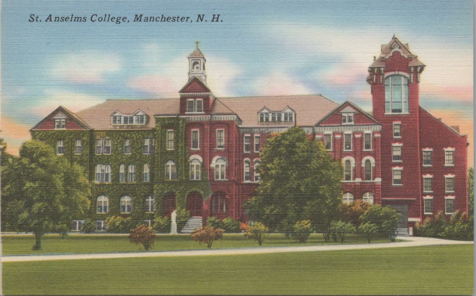 Postcard St Anselms College Manchester NH Postcard St Anselms College Manchester NH