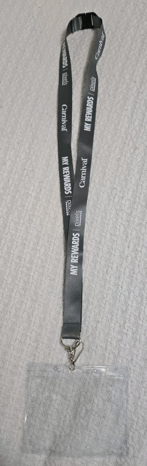 Carnival My Rewards Pixels Lanyard With Clear Protector Carnival My Rewards Pixels Lanyard With Clear Protector