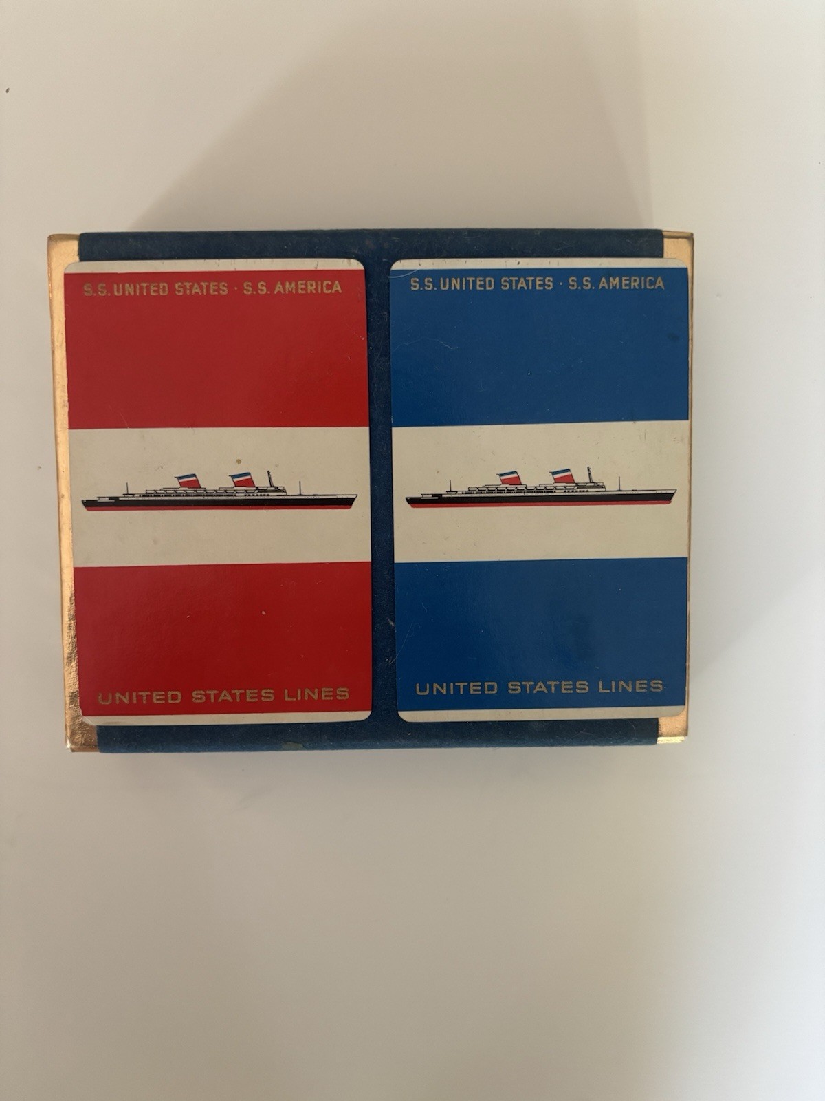 Vintage United States Lines SS United States SS America Playing Cards 2 Decks Vintage United States Lines SS United States SS America Playing Cards 2 Decks
