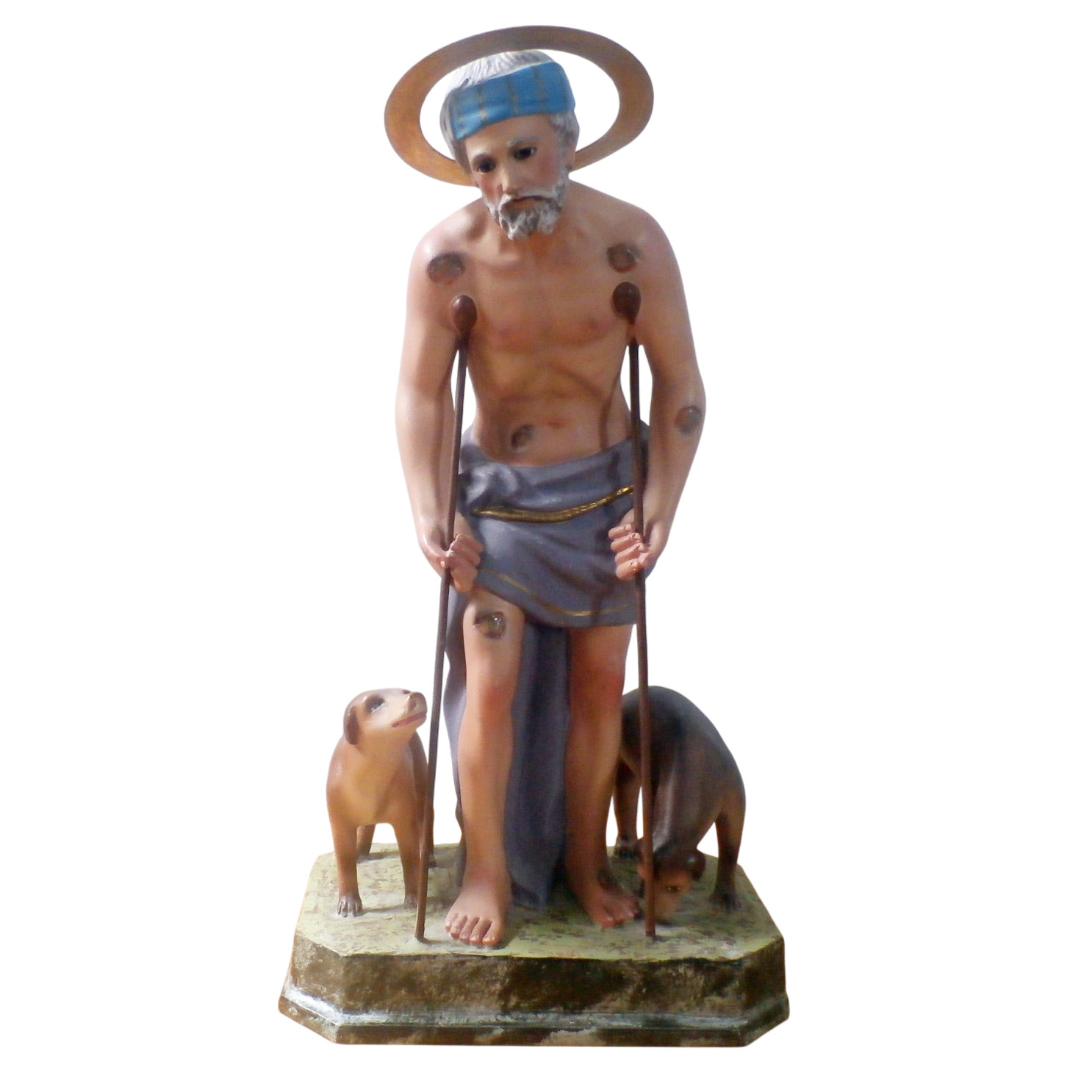 Beautiful SAN LAZARO Statue, Saint Lazarus, Santo, Glass Eyes, Spain, Dimosa Beautiful SAN LAZARO Statue, Saint Lazarus, Santo, Glass Eyes, Spain, Dimosa