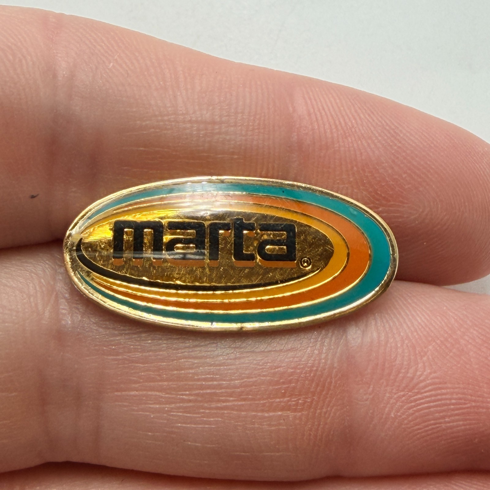 MARTA Metropolitan Atlanta Rapid Transit Authority Lapel Pin Employee Hat Tack MARTA Metropolitan Atlanta Rapid Transit Authority Lapel Pin Employee Hat Tack