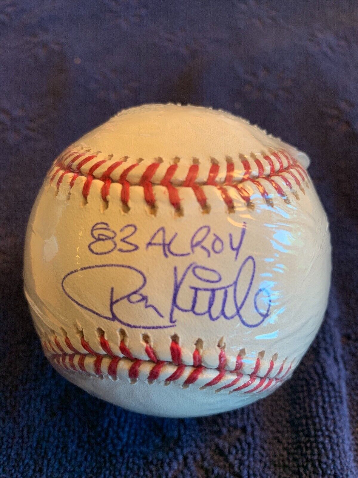 Ron Kittle 83 AL ROY Autographed OML Baseball w/COA 