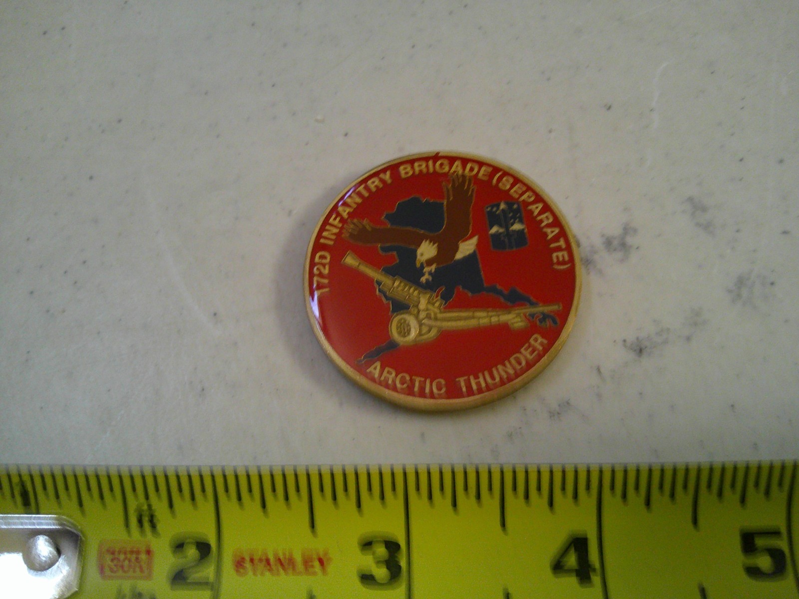 RARE ALASKA ARCTIC THUNDER 172D INFANTRY US ARMY COMBAT MILITARY CHALLENGE COIN