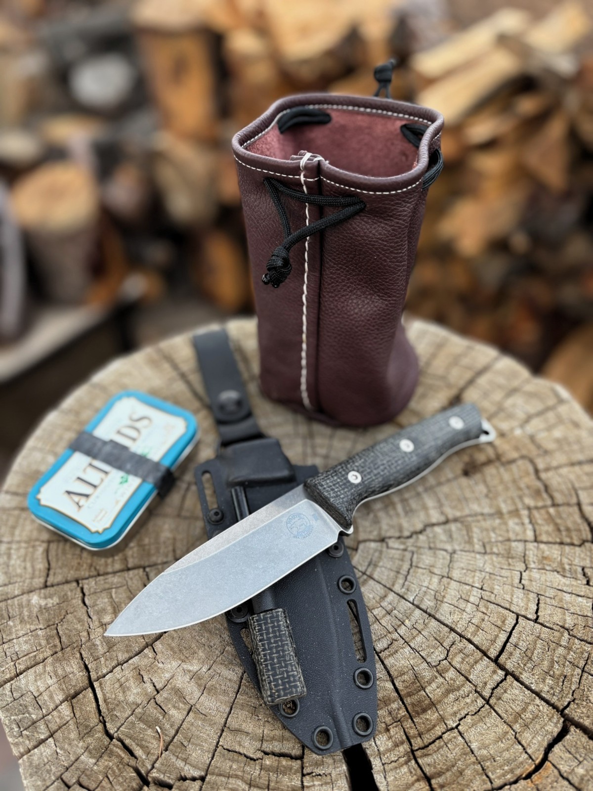 WHITE RIVER URSUS 45 FULL TANG KNIFE CPM MAGNACUT STEEL 62-64 HRC + Survival Kit
