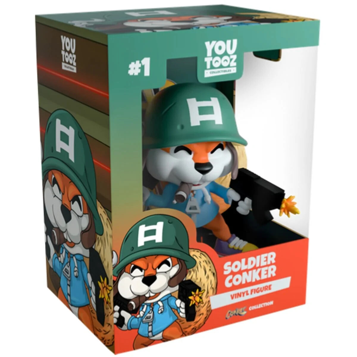 Youtooz: Conker's Bad Fur Day Collection - Soldier Conker Vinyl Figure #1 Youtooz: Conker's Bad Fur Day Collection - Soldier Conker Vinyl Figure #1
