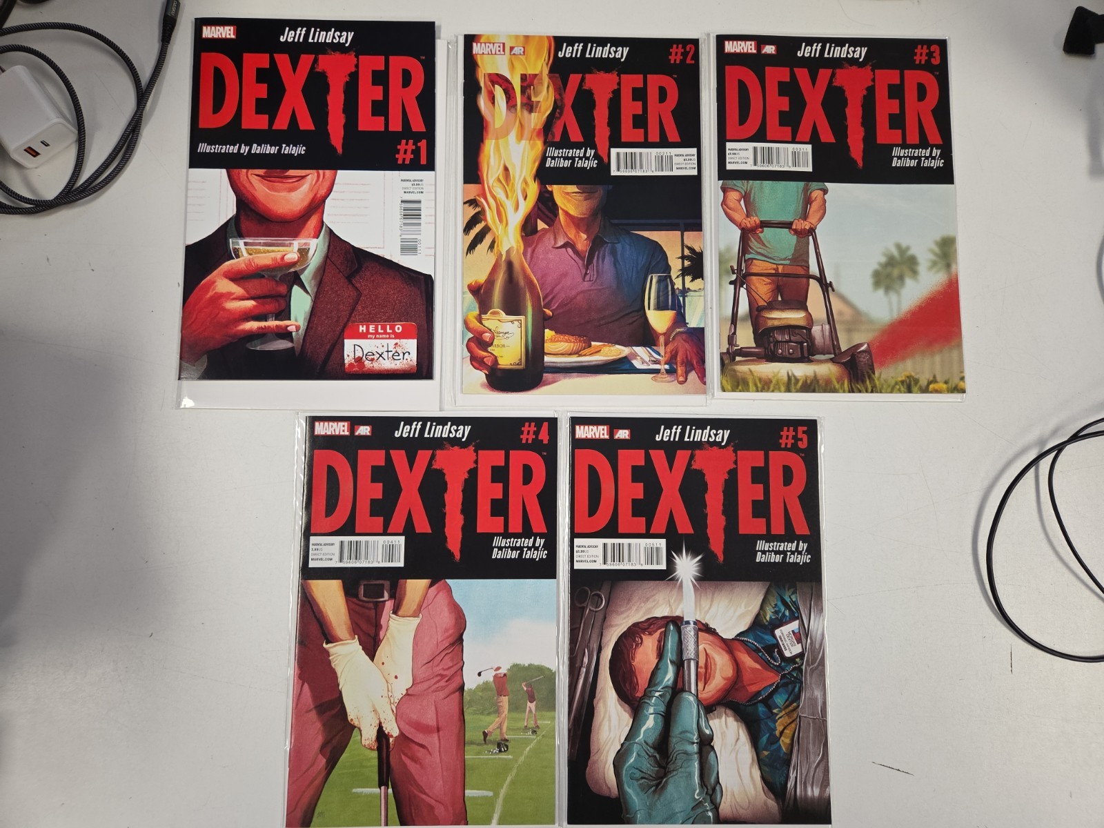 Dexter 1 2 3 4 5 Marvel Comics 2013 Jeff Lindsay Dalibor Talajic Complete Run