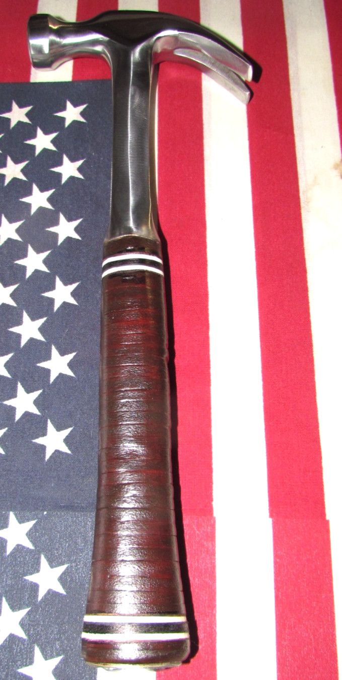 Vintage Classic 1978 Estwing Curve Claw 16 oz Hammer w/Original Leather Handle