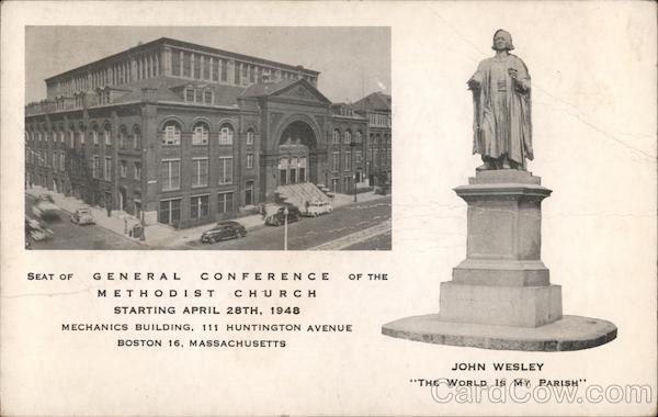 1948 Boston,MA Seat of General Conference of the Methodist Church Massachusetts