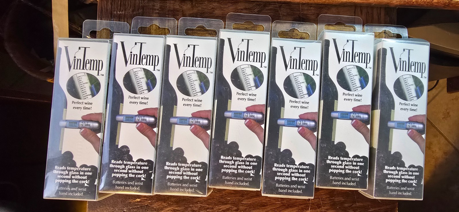 Lot of 7 VinTemp Infrared Digital Wine Thermometers NEW Unopened in Boxes