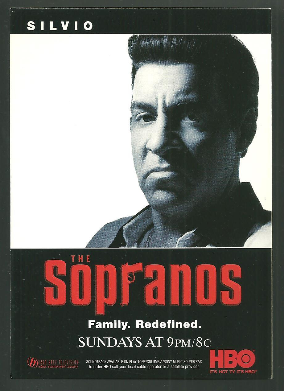 2000 HBO The Sopranos TV Show Season 2 Premiere Silvio Unused Postcard