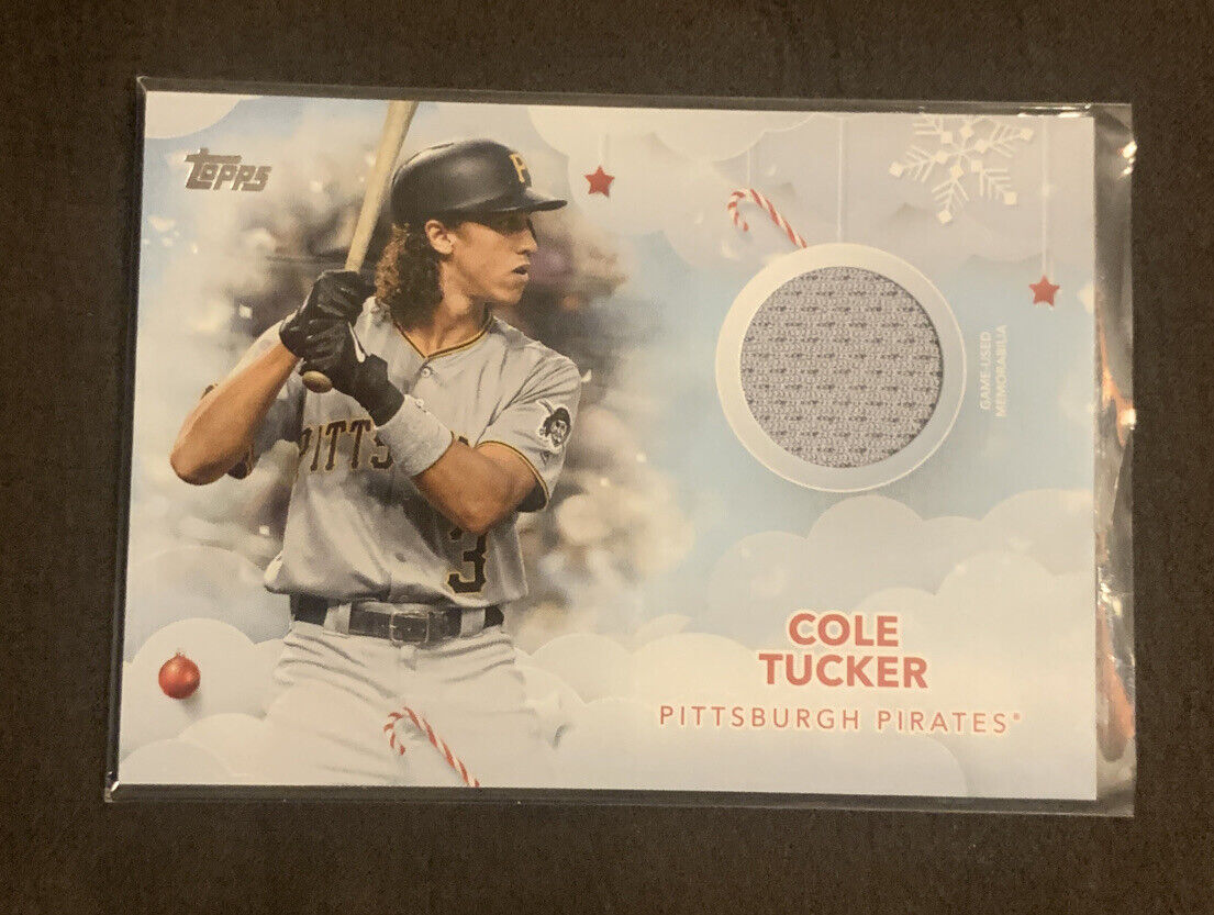 COLE TUCKER 2020 TOPPS HOLIDAY GAME USED PATCH RELIC SP PITTSBURGH PIRATES