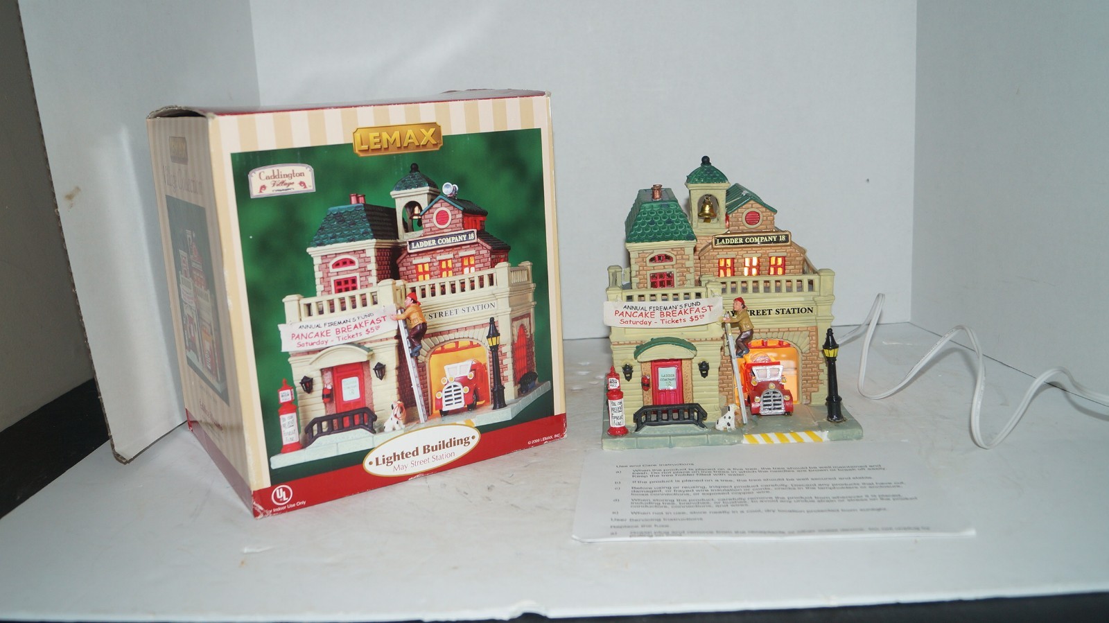 2009 MAY STREET STATION Lighted Building Christmas Village 95845 by LEMAX w/ Box