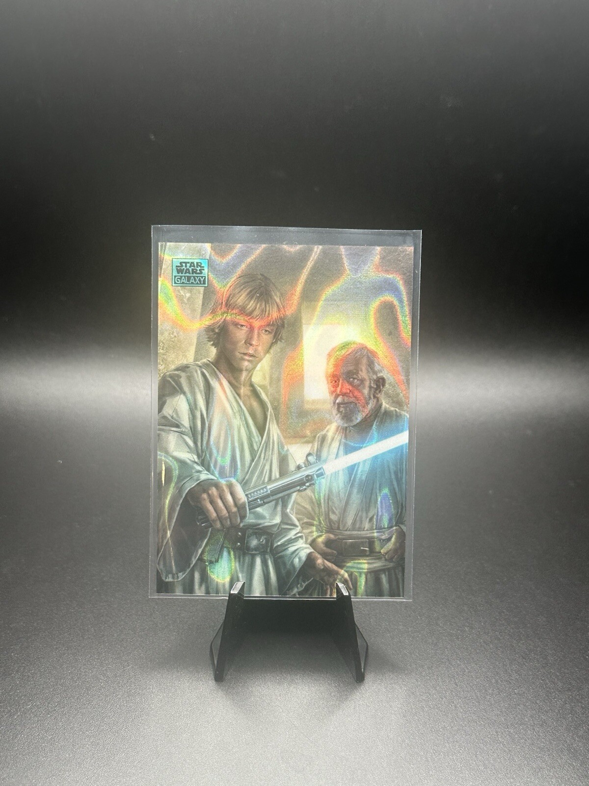 2024 Star Wars Chrome Galaxy Luke Wields The Lightsaber Aqua Lava Refractor /175