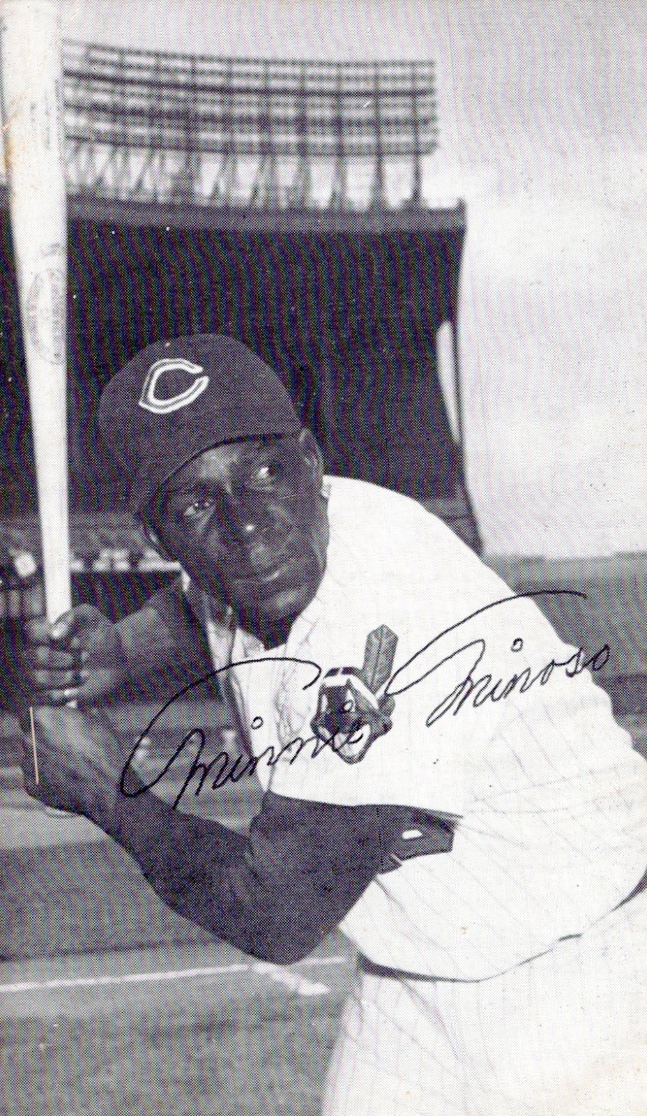 1950s CUBA CUBAN BASEBALL HOF ORESTES MINOSO POSTCARD ORIG PHOTO MA39