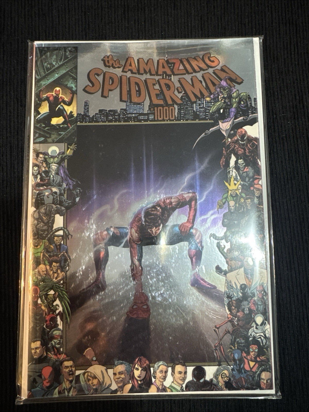 Amazing Spiderman #1000 Mico Suayan One Piece Gear 2 Homage NYCC Foil In Hand Amazing Spiderman #1000 Mico Suayan One Piece Gear 2 Homage NYCC Foil In Hand
