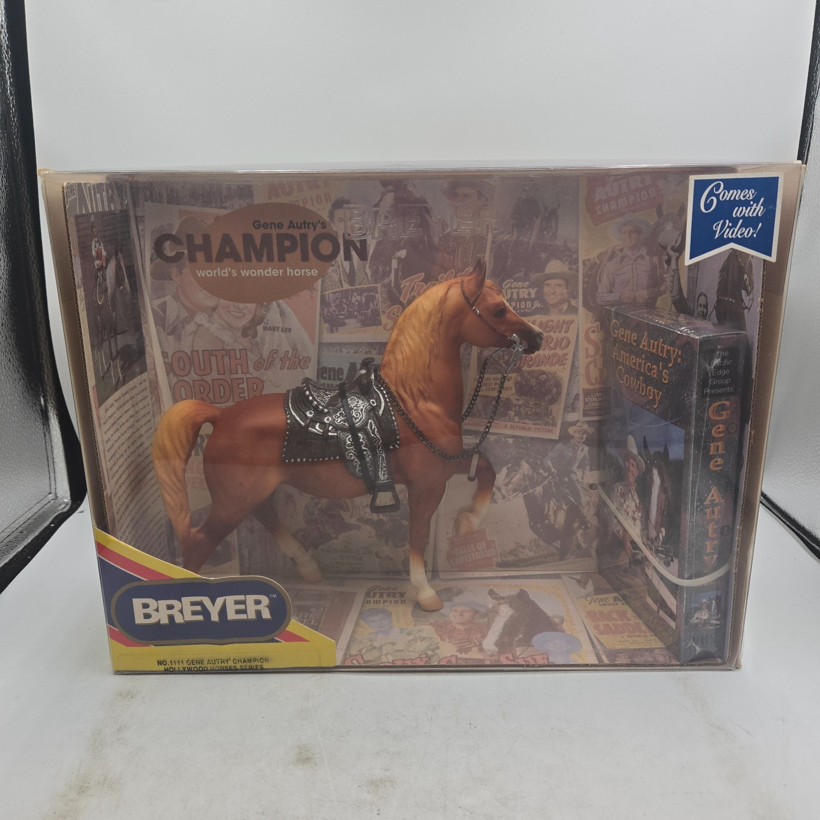 NRFB Breyer Gene Autry\'s CHAMPION Hollywood Horses Series #1111 2001 W/ VHS NRFB Breyer Gene Autry\'s CHAMPION Hollywood Horses Series #1111 2001 W/ VHS