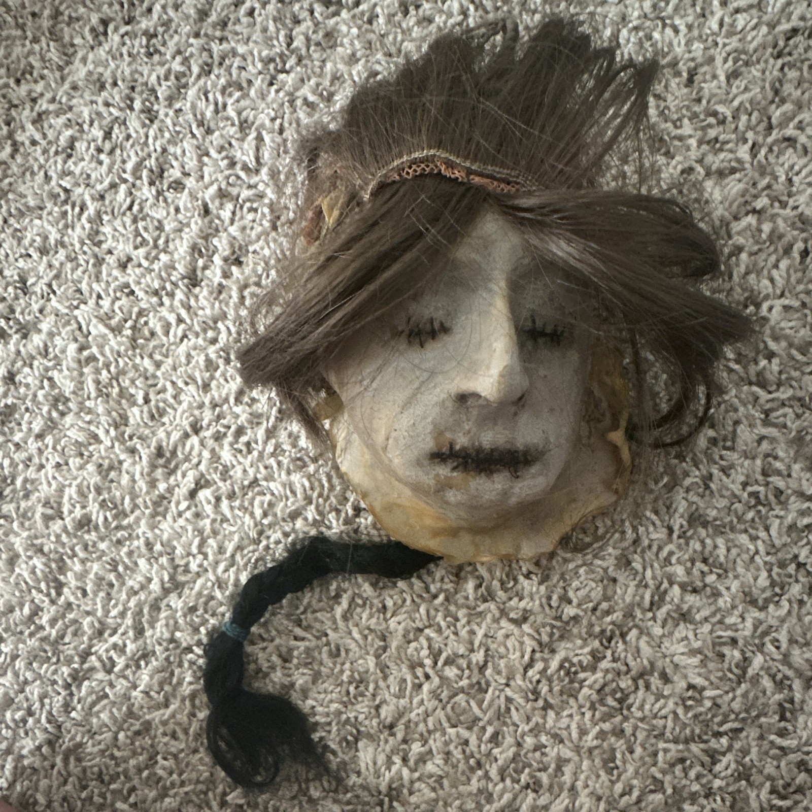 Vintage 1990s Russ Berrie Peel Away Skull Mask Two-In-One Gory Rubber Horror Vtg Vintage 1990s Russ Berrie Peel Away Skull Mask Two-In-One Gory Rubber Horror Vtg