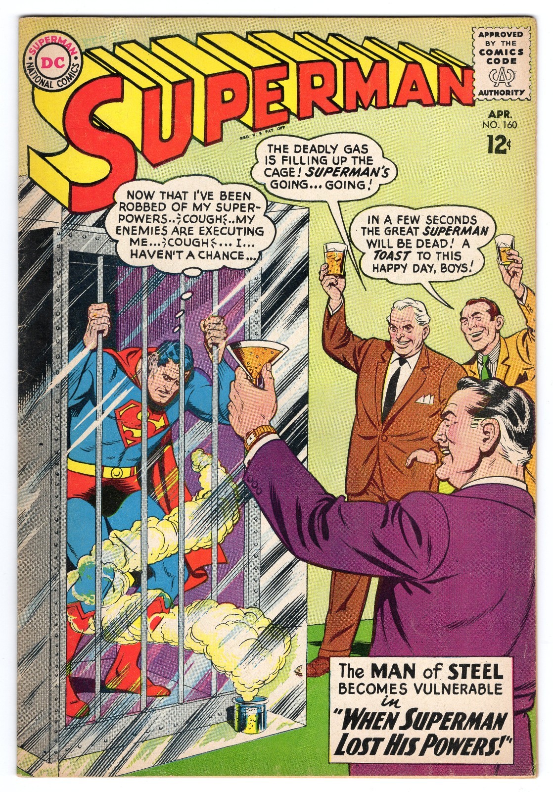 Superman 160 1963 DC Comics F- 5.5 Lois Lane Krypto Jimmy Olsen Perry White