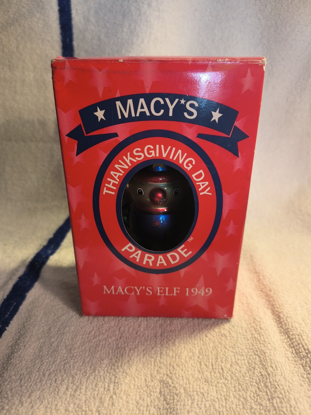 Vintage Macy's Thanksgiving Day Parade Ornament 1949 Elf Hand Blown Glass 2000 Vintage Macy's Thanksgiving Day Parade Ornament 1949 Elf Hand Blown Glass 2000
